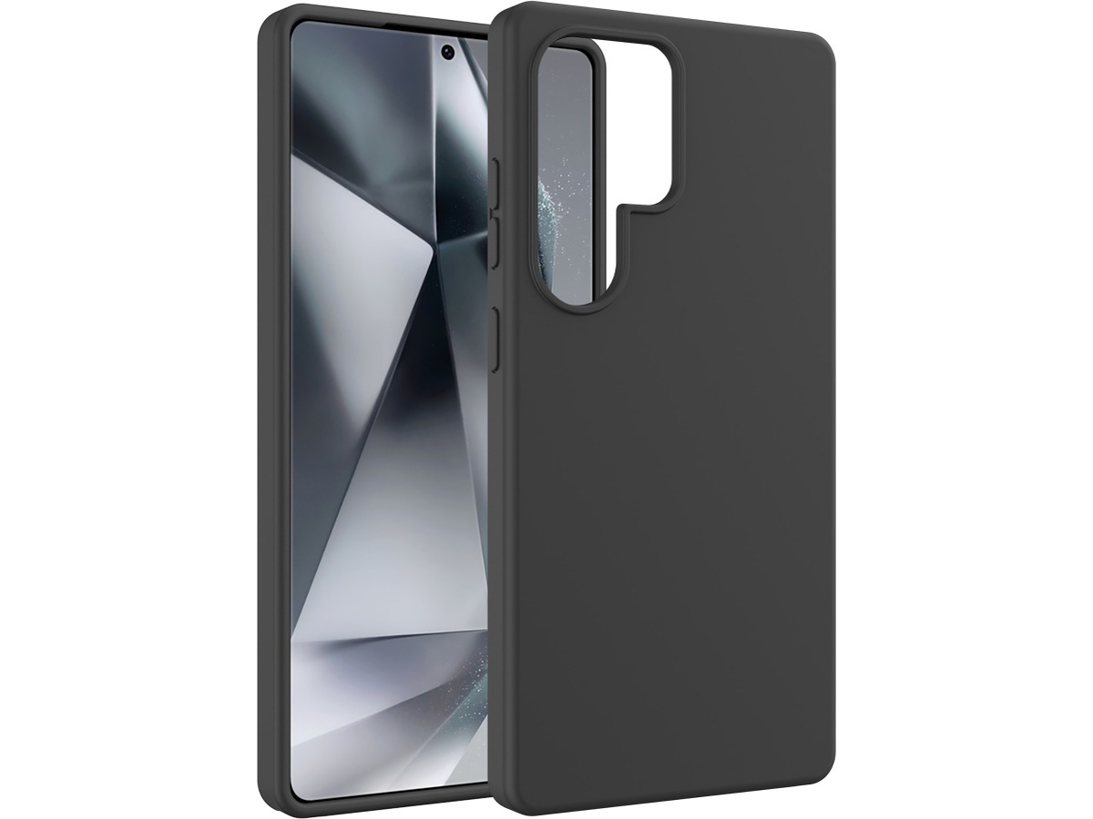 iiglo Galaxy S25 Ultra Silikone cover (sort) Mobilcover