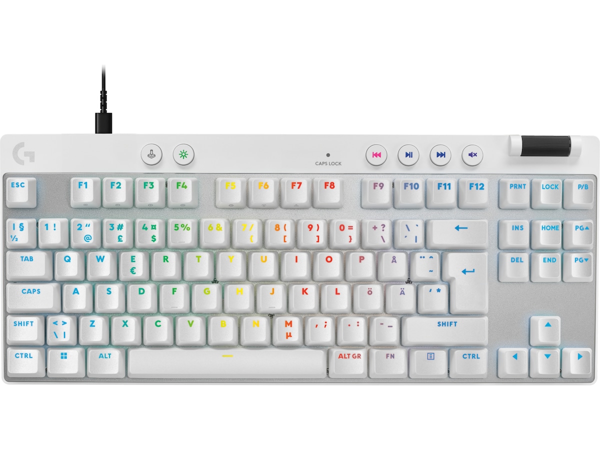 Logitech G Pro X TKL Rapid gamingtastatur (hvid) Gamingkeyboard