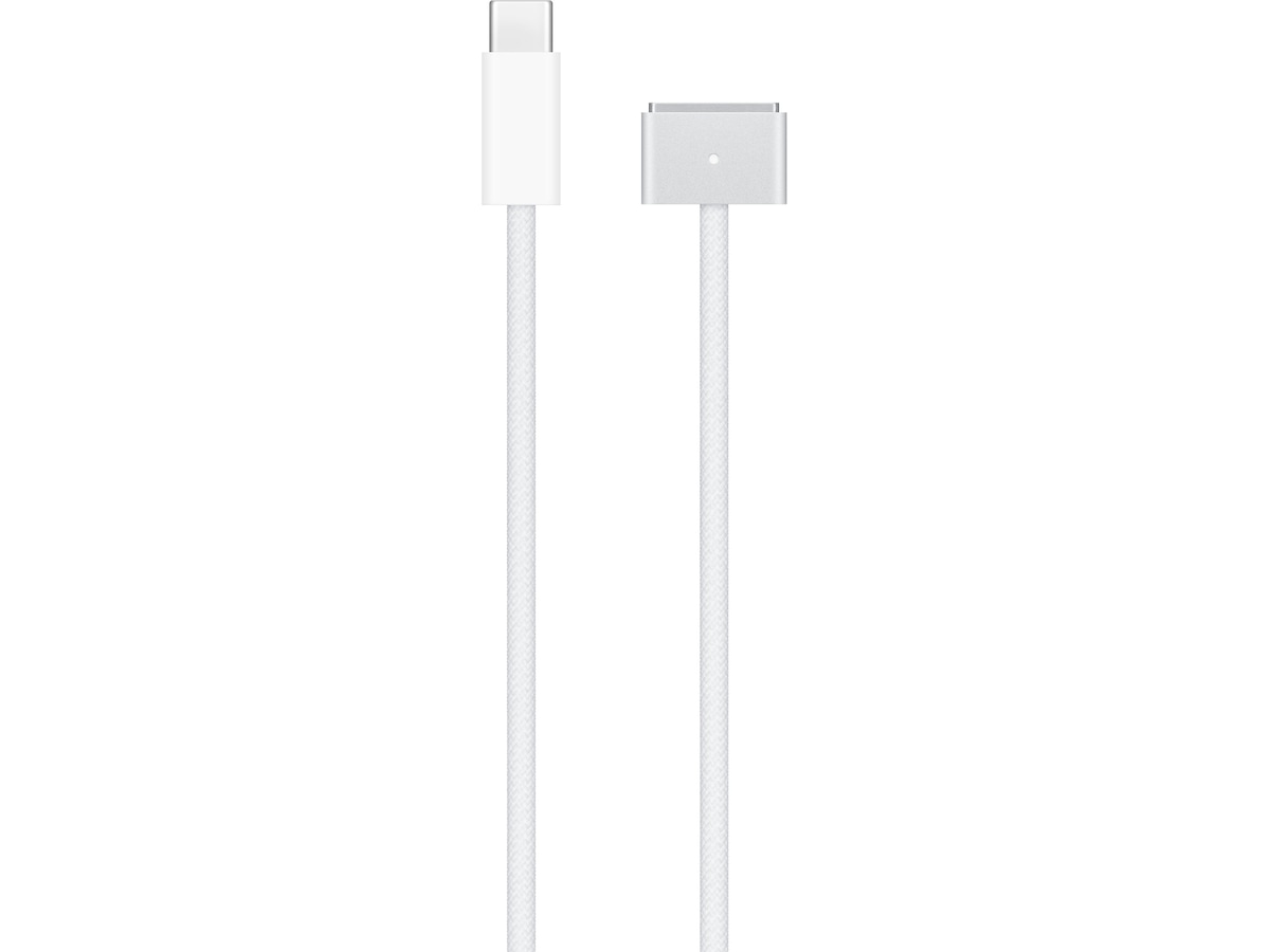 Apple USB-C til MagSafe 3-kabel 2m (sølv) Batteri og lader