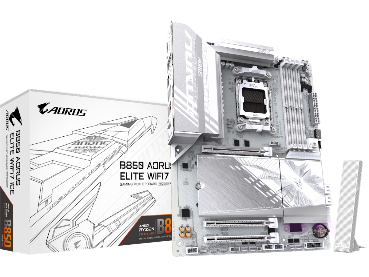 Gigabyte B850 AORUS ELITE WF7 ICE Bundkort AMD Socket