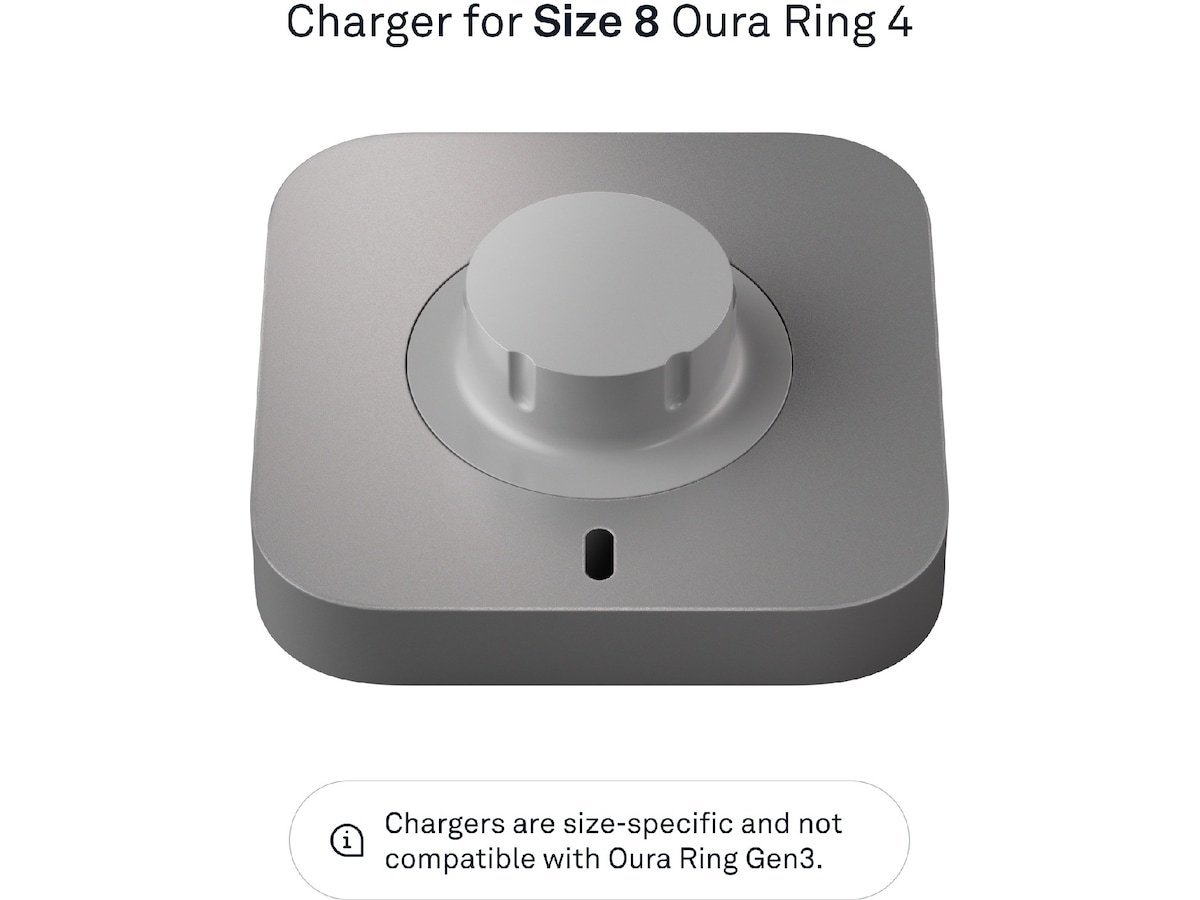Oura Ring 4 Trådløs oplader str. 8 Smart ring