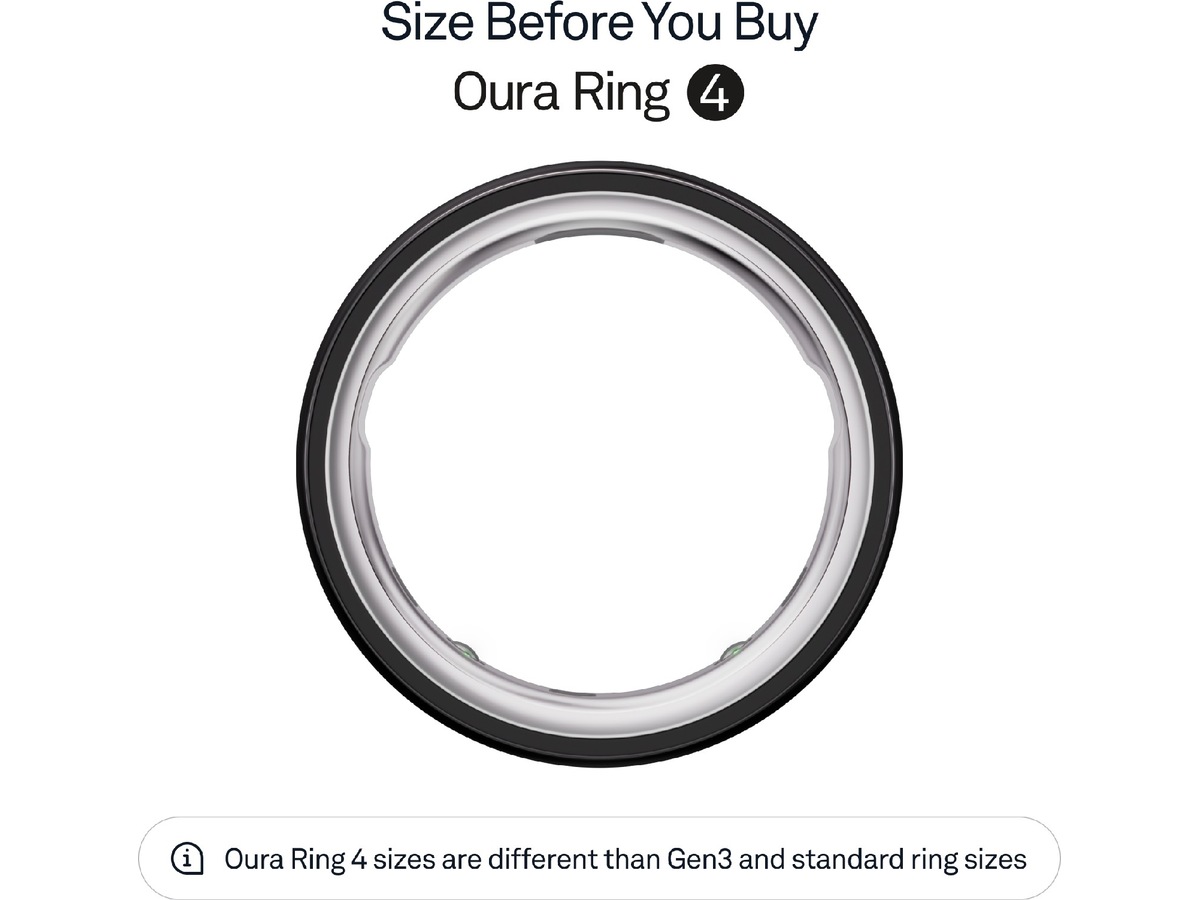 Oura Ring 4 Smart Ring str. 10 (sort) Smart ring