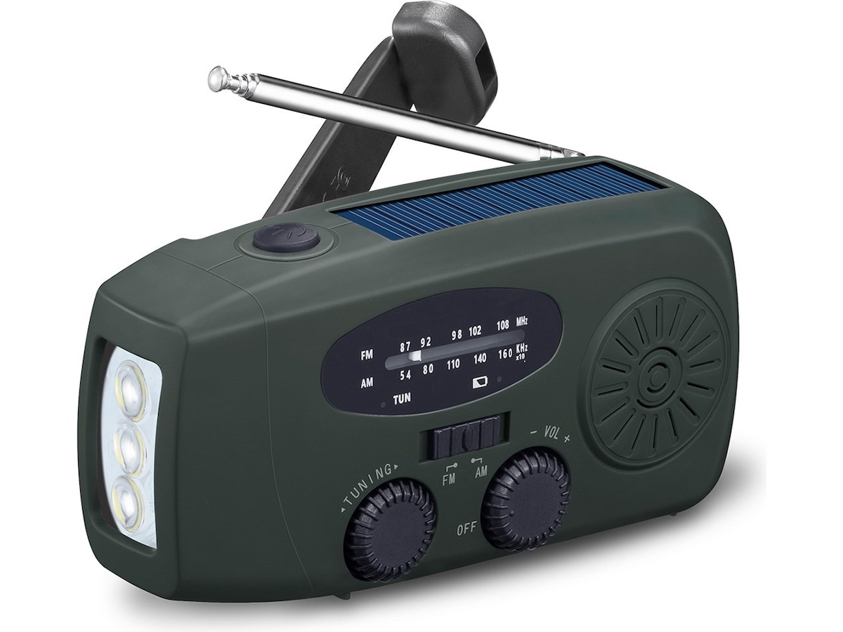Andersson EYF-C2000 FM/AM krankradio med solpanel Radio & musikafspillere