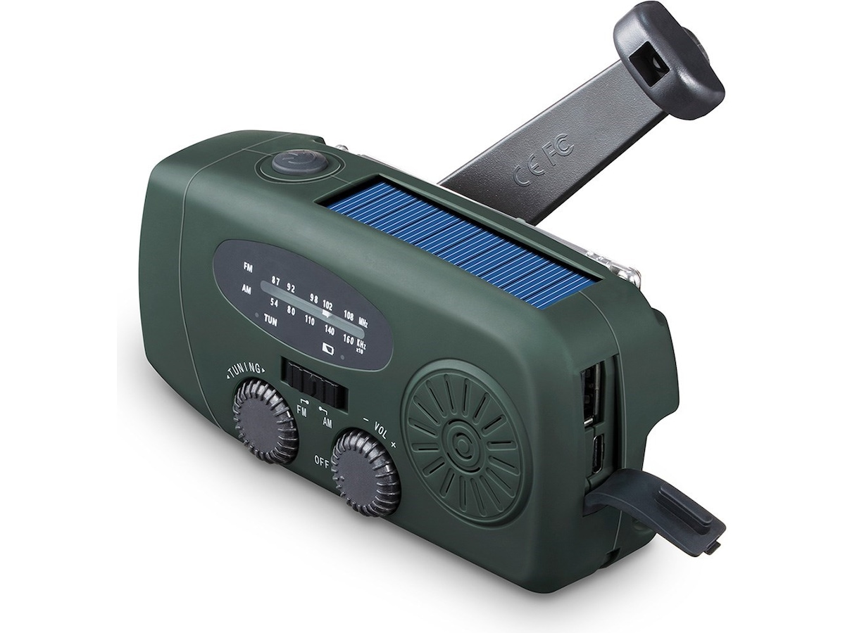 Andersson EYF-C2000 FM/AM krankradio med solpanel Radio & musikafspillere