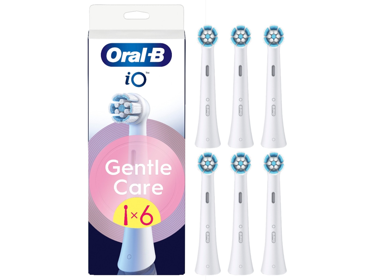 Oral-B iO Gentle Care børstehoveder 6 stk. (hvid) Tandbørstehoveder