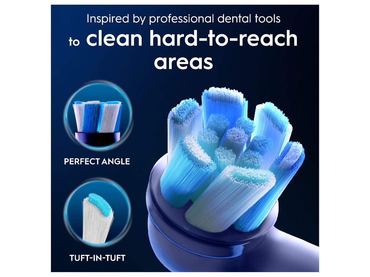 Oral-B iO Ultimate Clean Børstehoveder 6 stk (hvid) Tandbørstehoveder