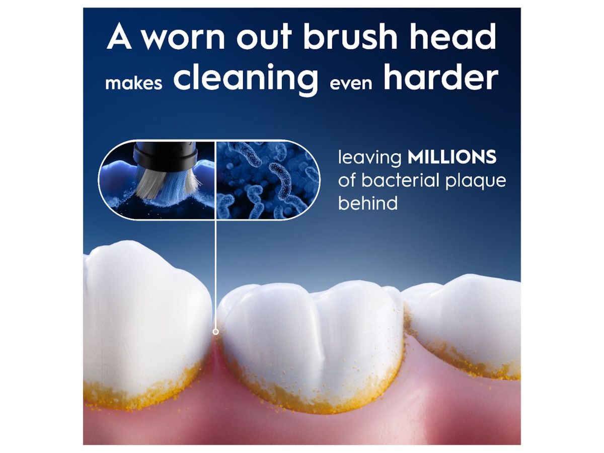 Oral-B iO Ultimate Clean Børstehoveder 6 stk (hvid) Tandbørstehoveder