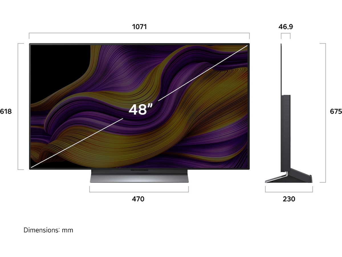 LG 48" G5 AI 4K OLED Smart TV (2025) 20 - 49 tommer TV