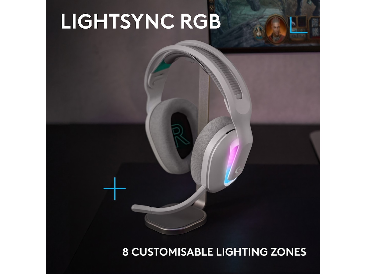 Logitech G522 Lightspeed Trådløst Gaming Headset (hvid) Gamingheadset