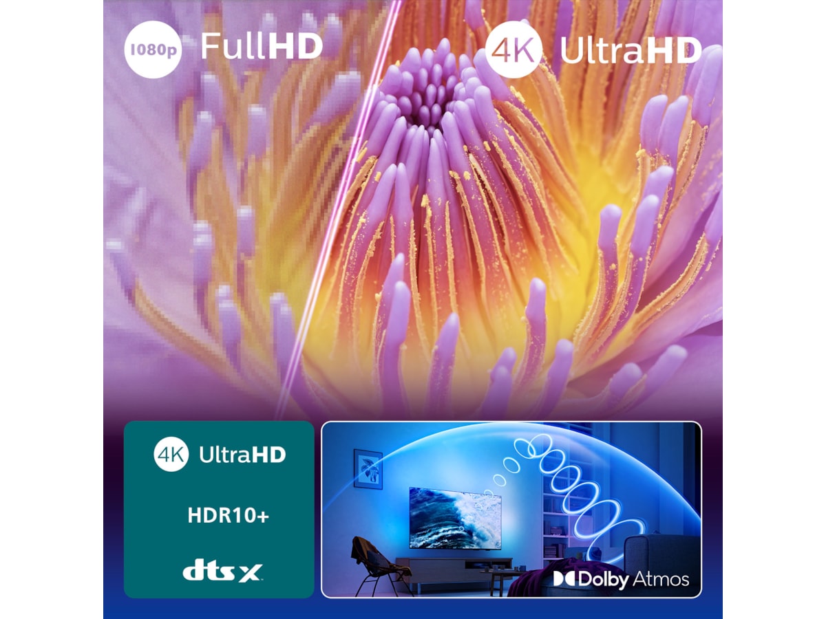 Philips 50" PUS8000/12 4K LED smart Ambilight TV (2025) 50 - 59 tommer TV