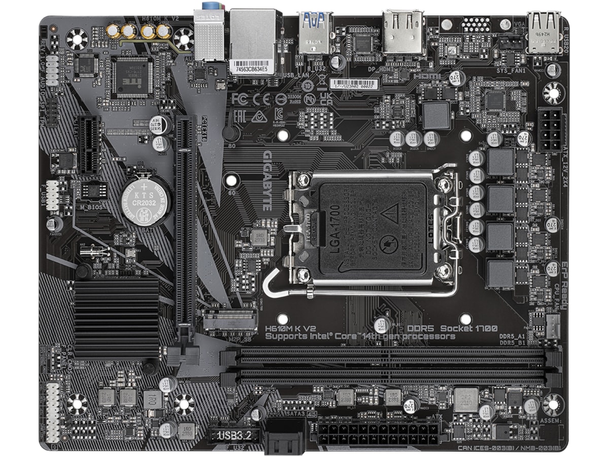 Gigabyte H610M K V2 Bundkort Intel Socket