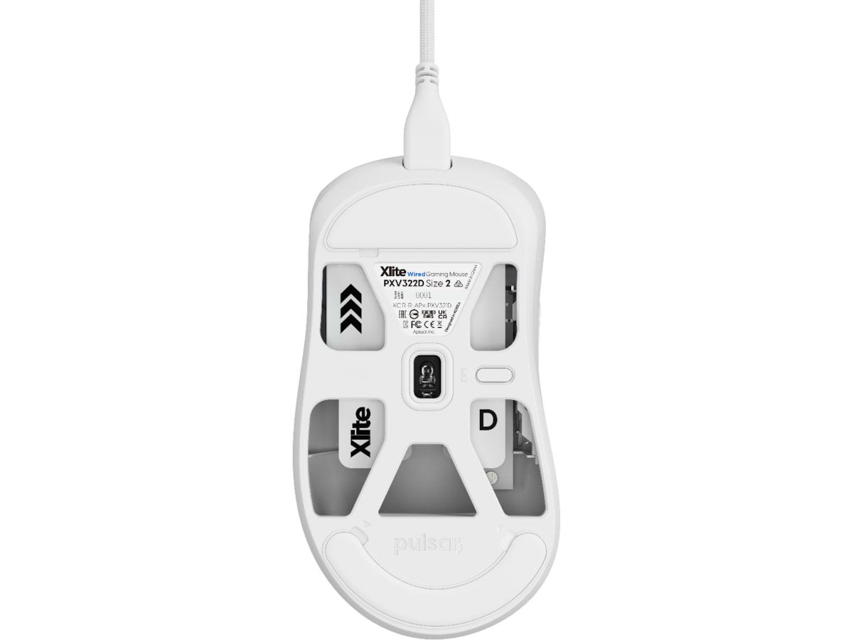 Pulsar Xlite medium gamingmus (hvid) Gamingmus