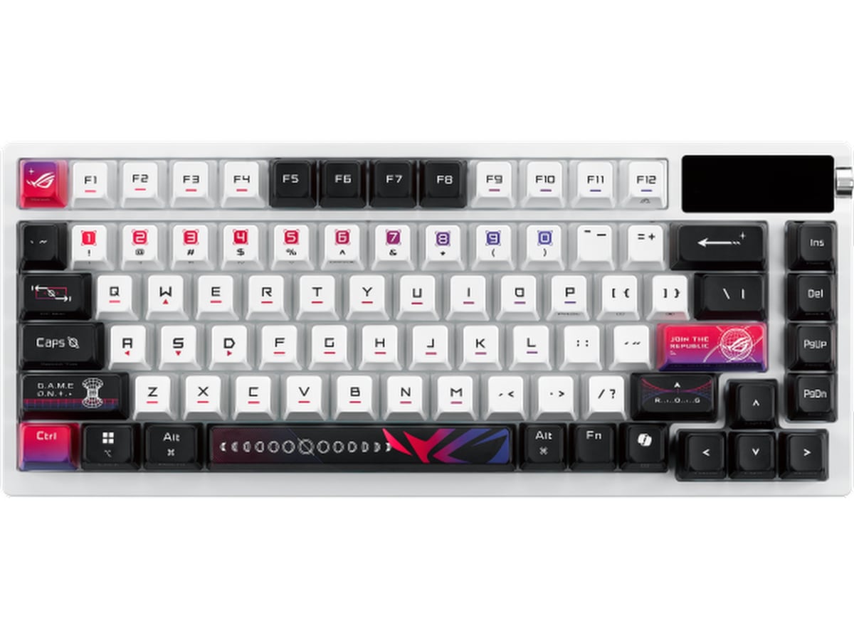 Asus M704 ROG Azoth X Trådløst Gamingtastatur (hvid) Gamingkeyboard