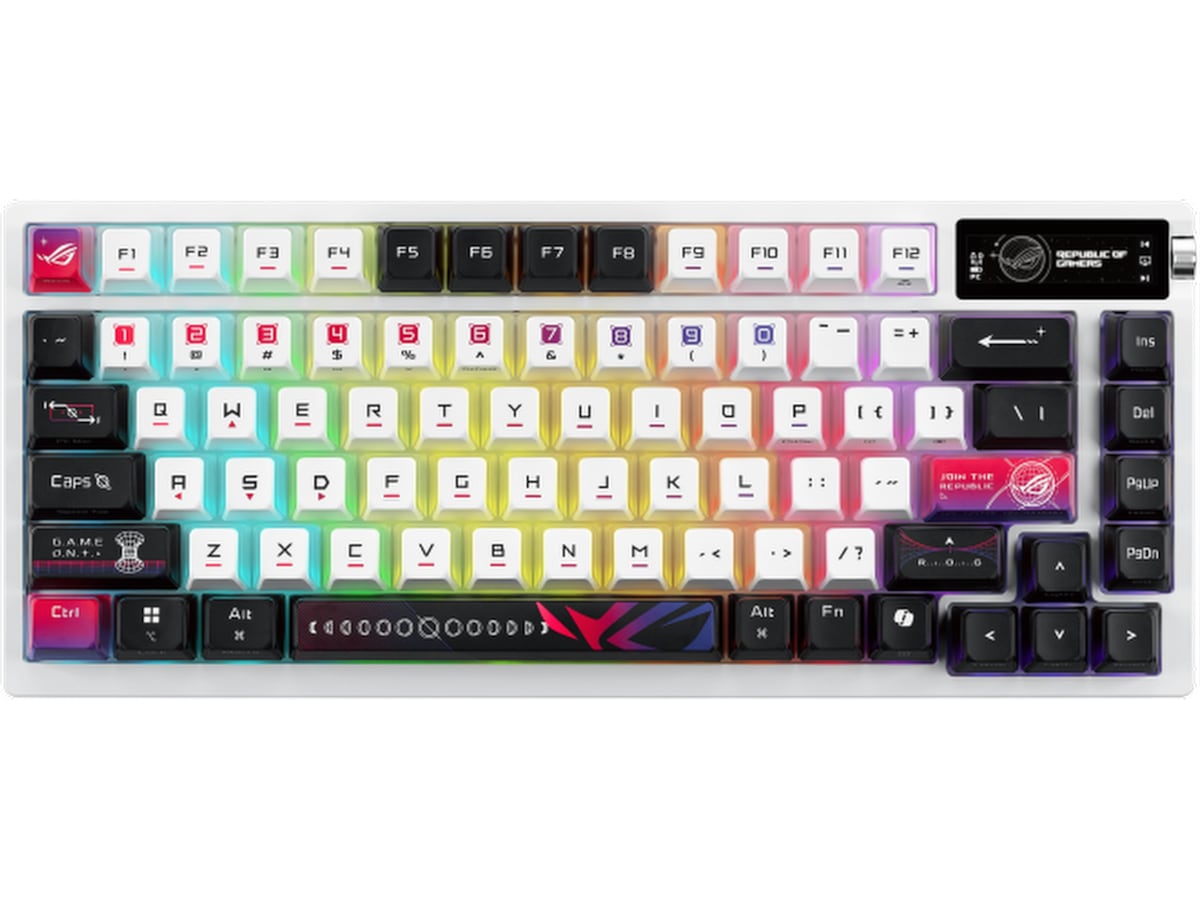 Asus M704 ROG Azoth X Trådløst Gamingtastatur (hvid) Gamingkeyboard