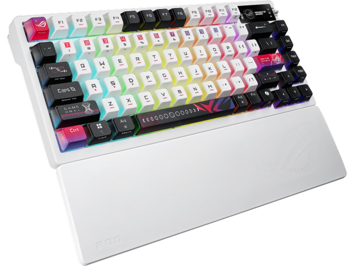 Asus M704 ROG Azoth X Trådløst Gamingtastatur (hvid) Gamingkeyboard
