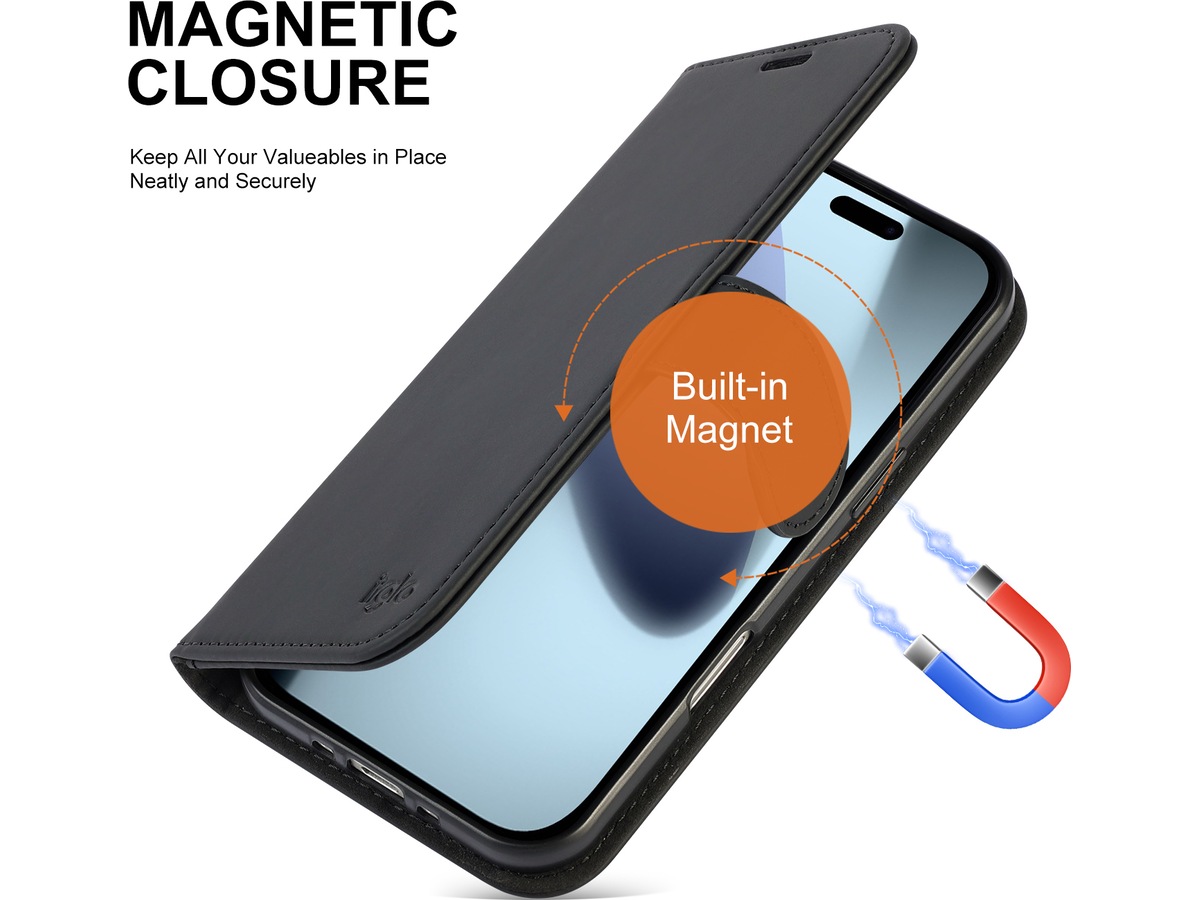 iiglo iPhone Air Wallet Cover (sort) Mobilcover