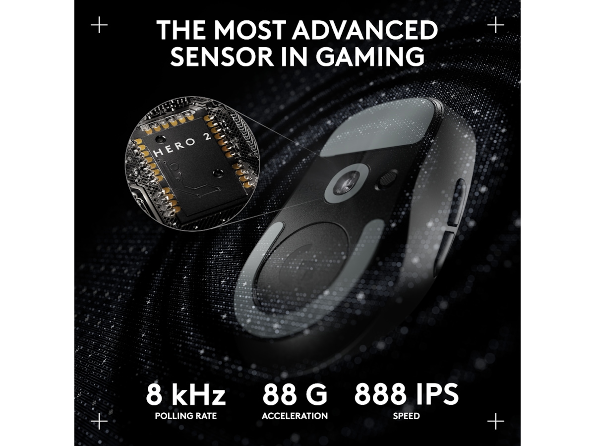 Logitech Pro X Superlight 2c trådløs gamingmus (rosa) Gamingmus