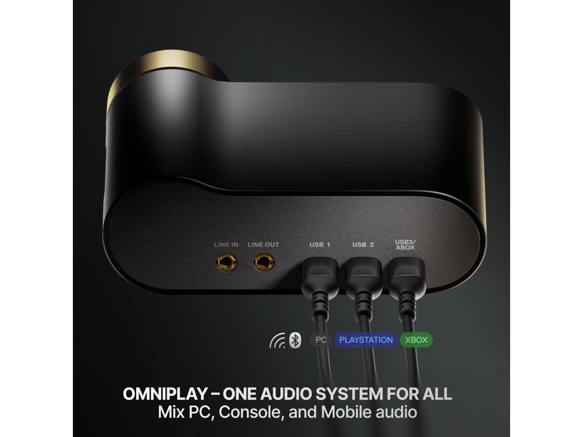 SteelSeries Arctis Nova Elite Trådløst Gamingheadset (salvie og guld) Gamingheadset