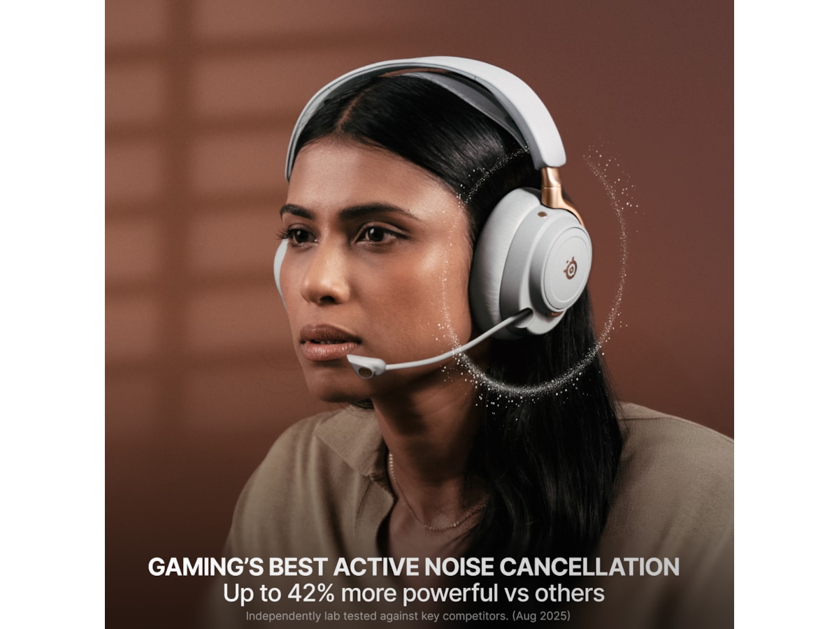 SteelSeries Arctis Nova Elite Trådløst Gamingheadset (salvie og guld) Gamingheadset