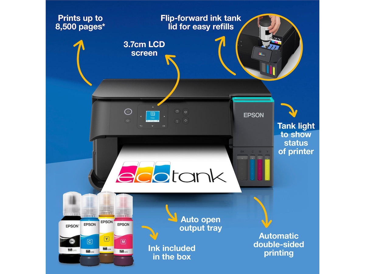 Epson EcoTank ET-2950 inkjetprinter Printere