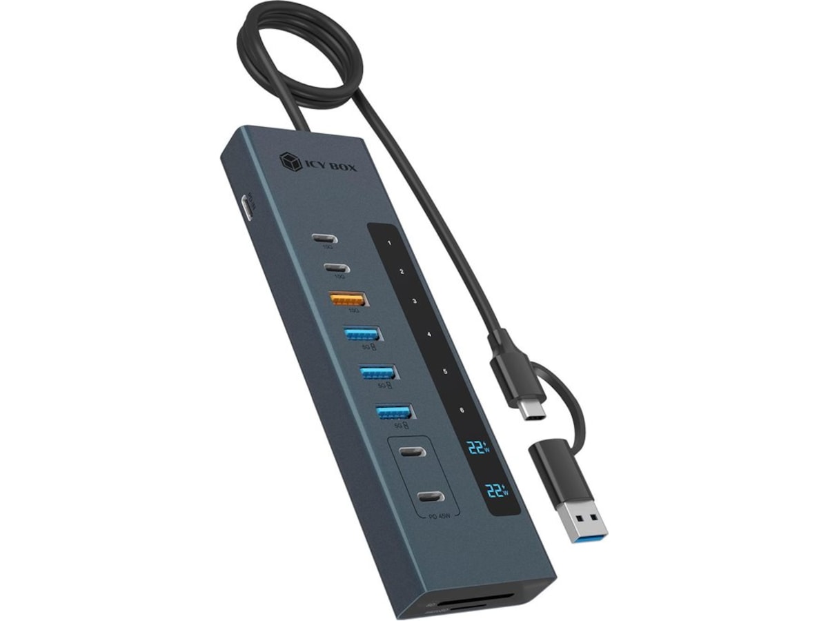 ICY BOX 11-i-1 USB Type-C HUB Dockingstation og USB-hub