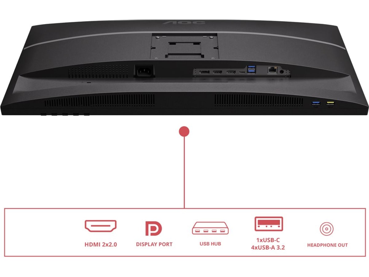 AOC 27" 4K-skärm U27E4CV Skærme