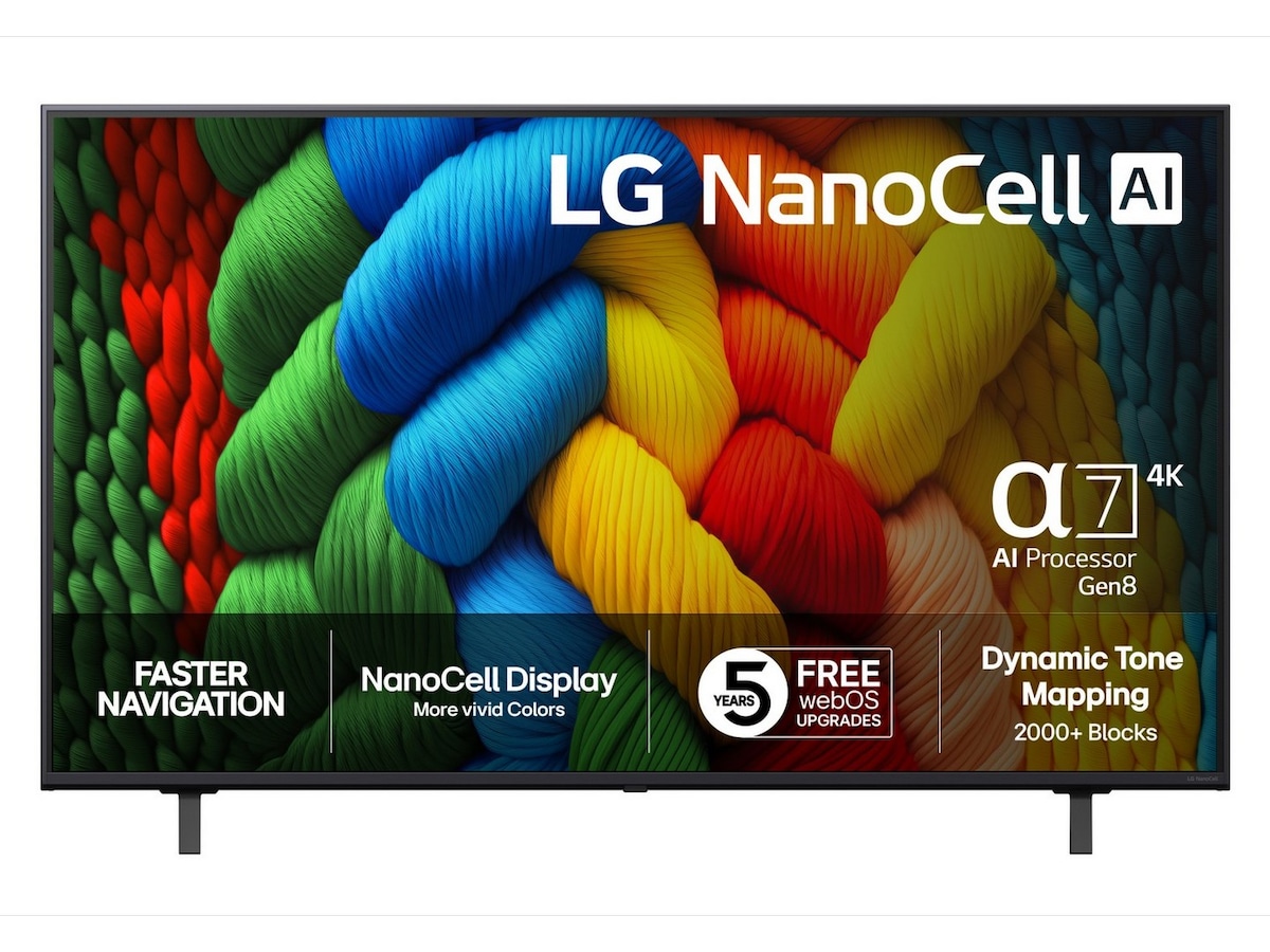 LG 50'' Nano AI 4K 50NANO80A (2025) + Soundbar 50 - 59 tommer TV