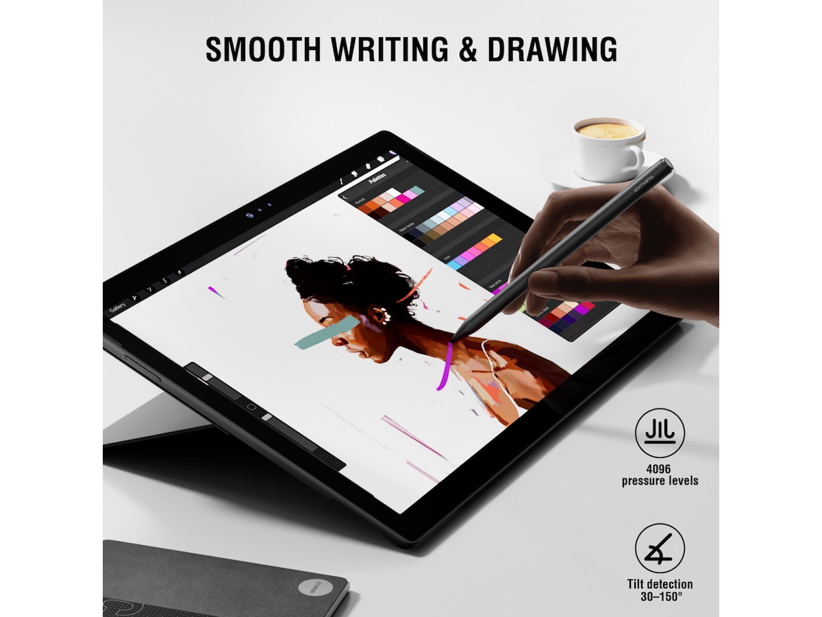 4smarts Microsoft Surface MPP Active Stylus (svart) Tastatur og stylus