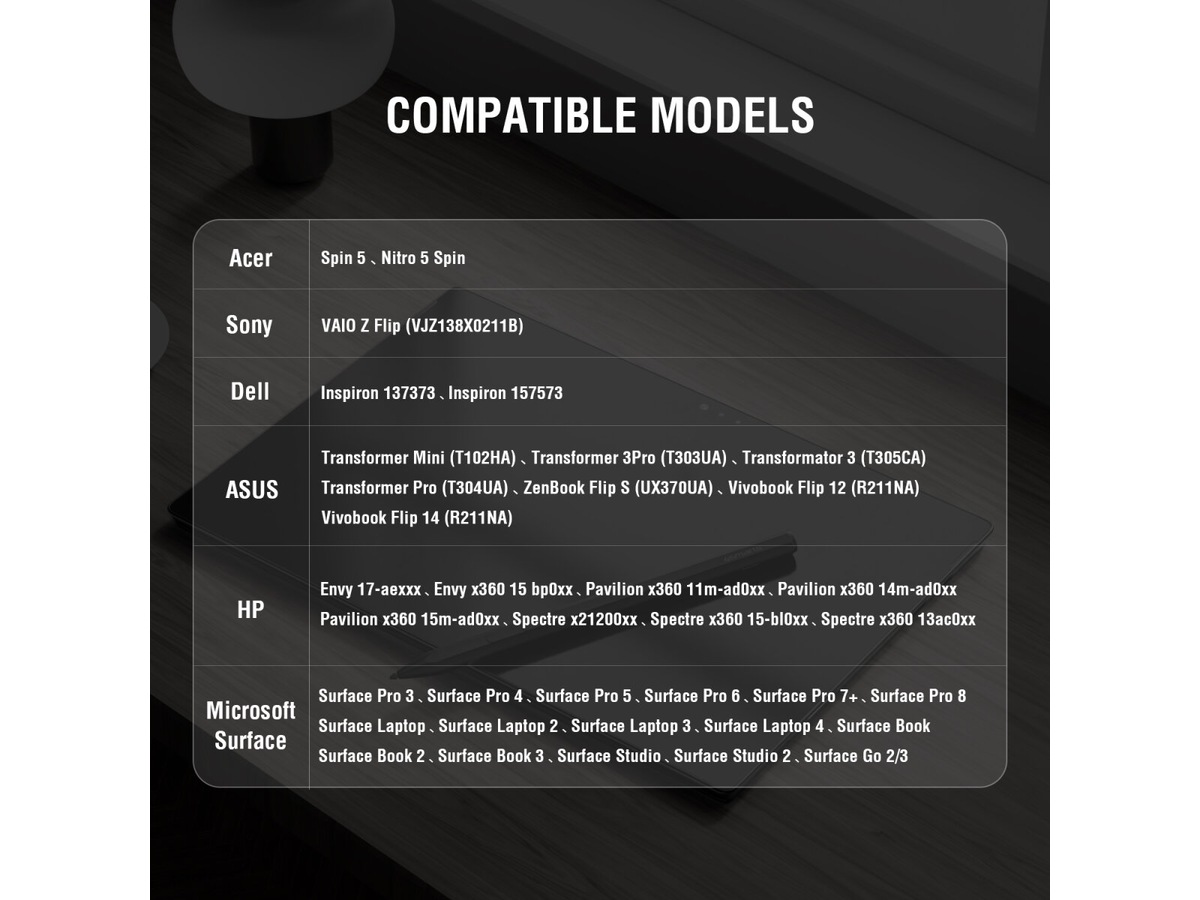 4smarts Microsoft Surface MPP Active Stylus (svart) Tastatur og stylus