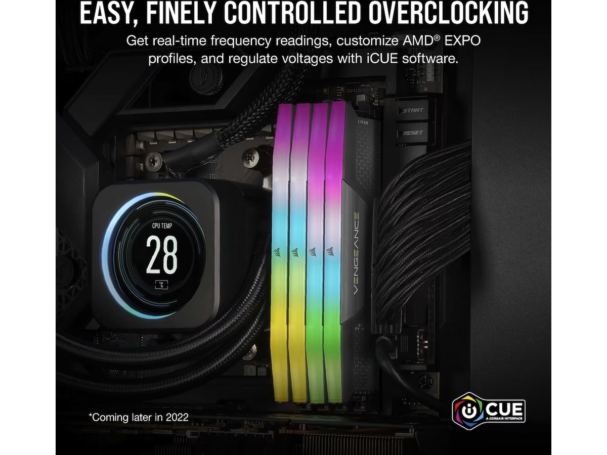 Corsair Vengeance RGB DDR5 6000MHz 64GB Hukommelse (RAM)