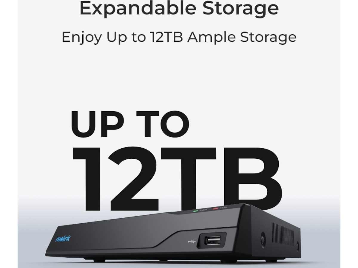 Reolink NVS8-5MB4 NVR med 4 kameraer Overvågningskameraer