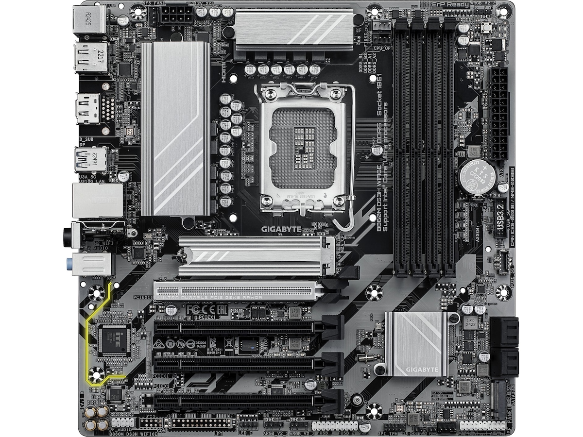 Gigabyte B860M DS3H WIFI6E bundkort Intel Socket