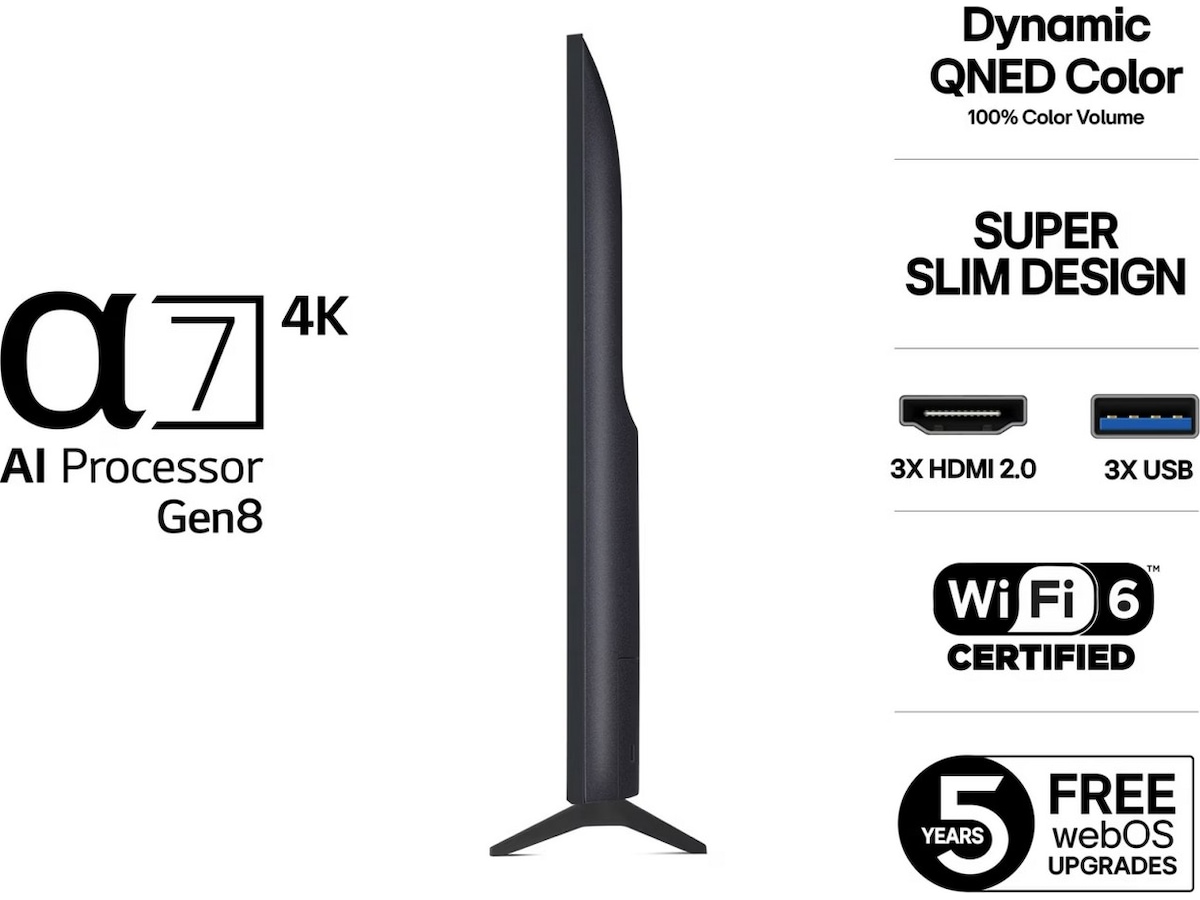 LG 43'' QNED7E AI 4k Smart TV 43QNED7EA6B (2025) 20 - 49 tommer TV