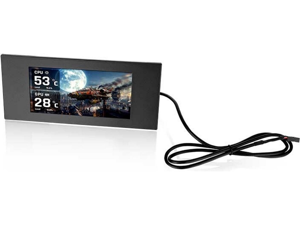 Thermaltake 6,0" LCD Panel Kit til View 600 TG (sort) Tilbehør