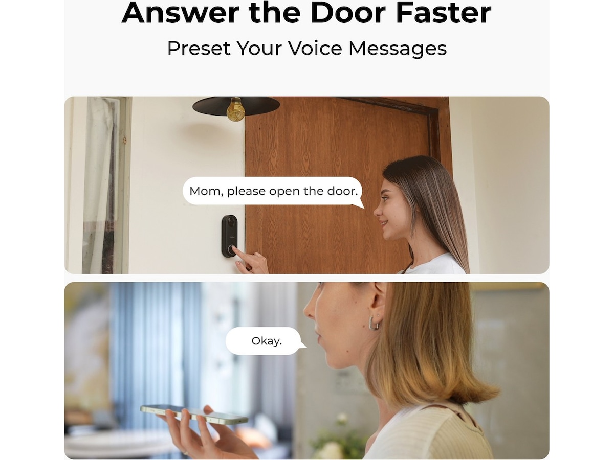 Reolink Video Doorbell WiFi (sort) Dørklokker