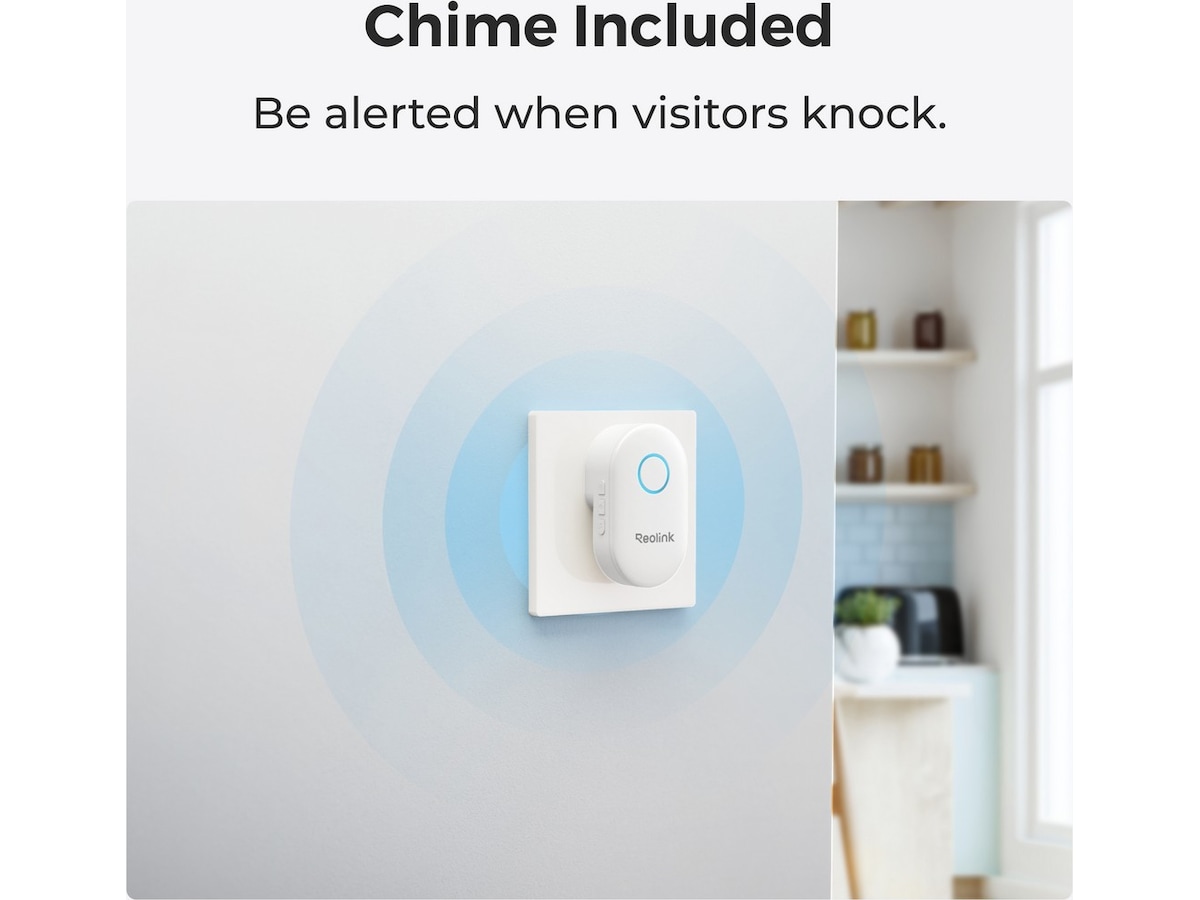 Reolink Video Doorbell WiFi (sort) Dørklokker