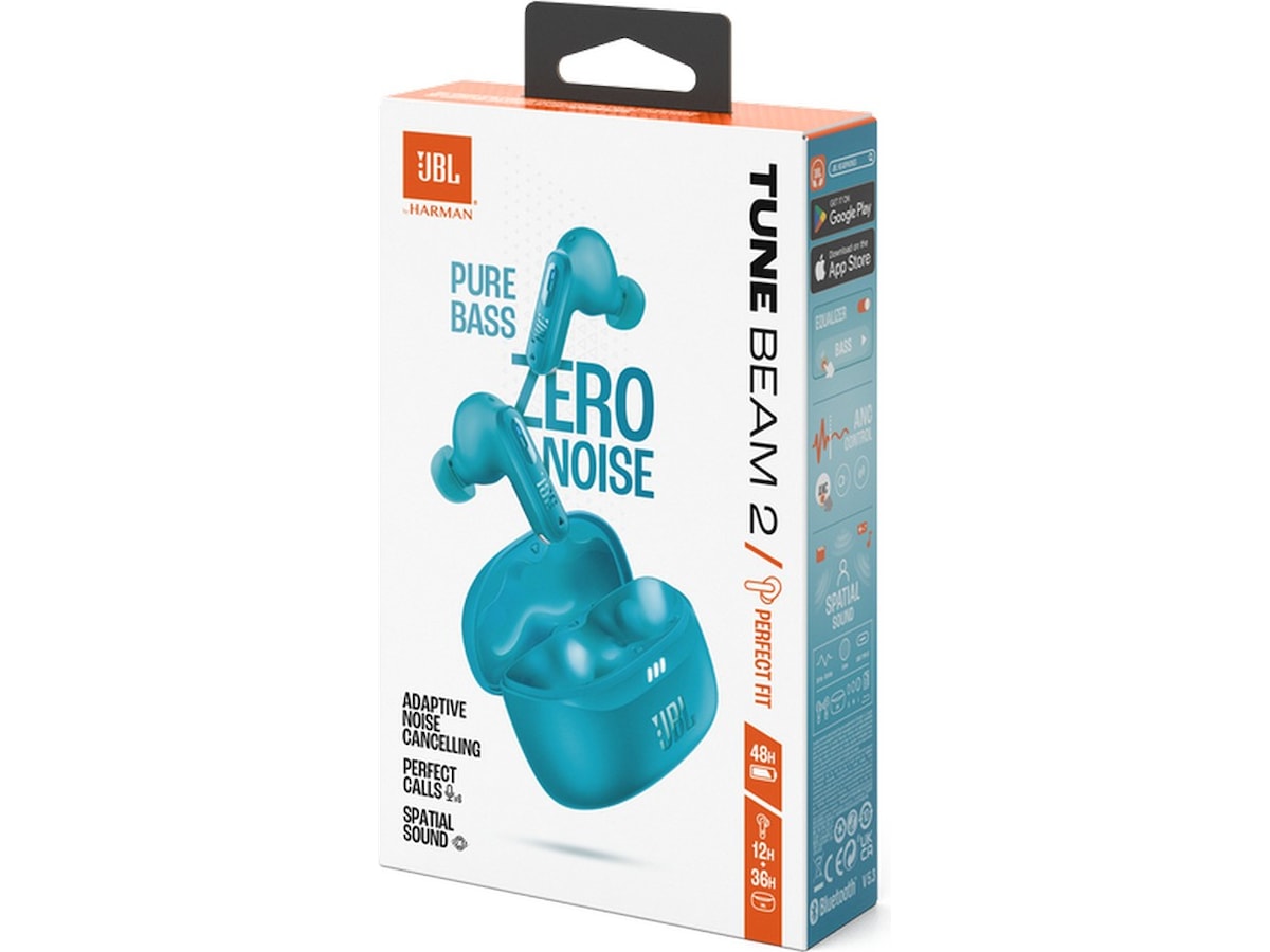 JBL Tune Beam 2 Trådløse Ørepropper (turkis) In-ear høretelefoner