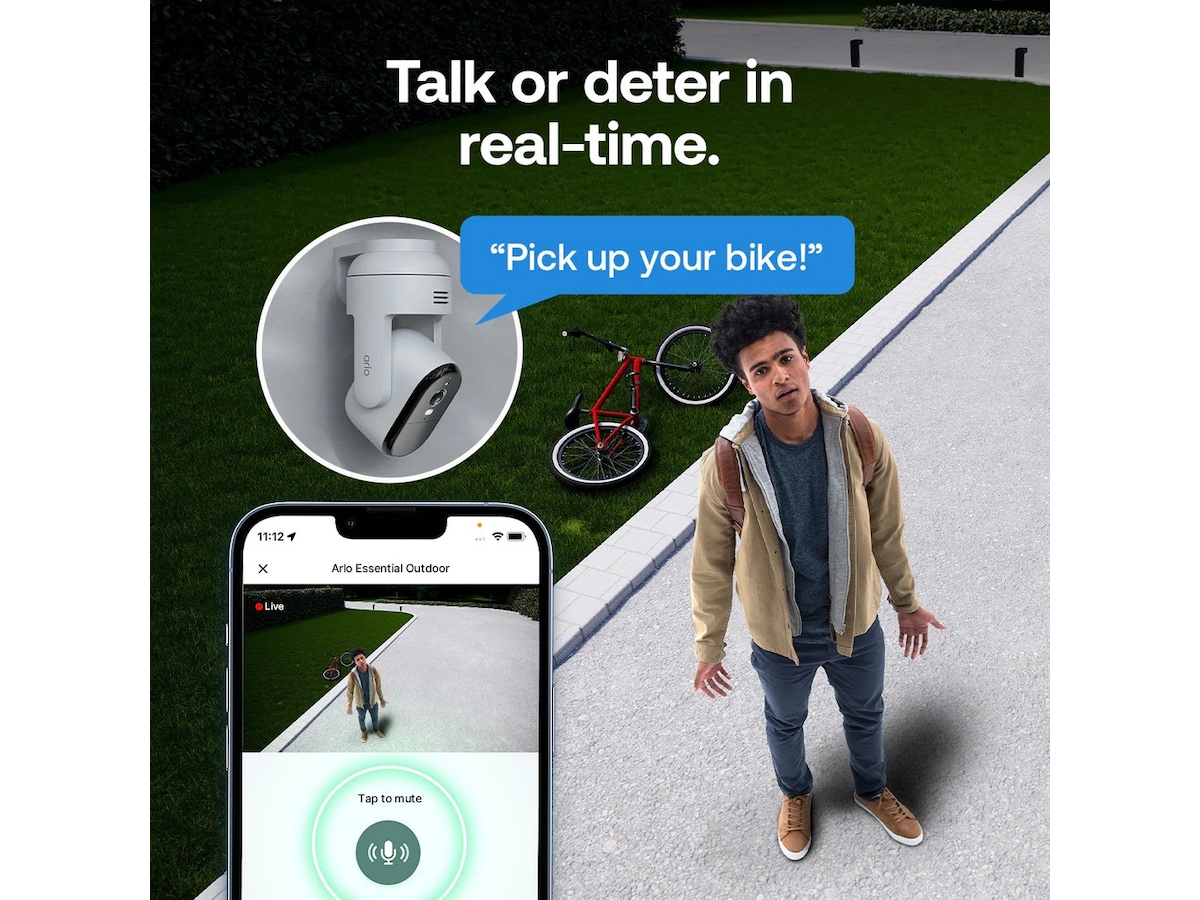 Arlo Essential 3 2k PTZ cam,  2-pk Overvågningskameraer
