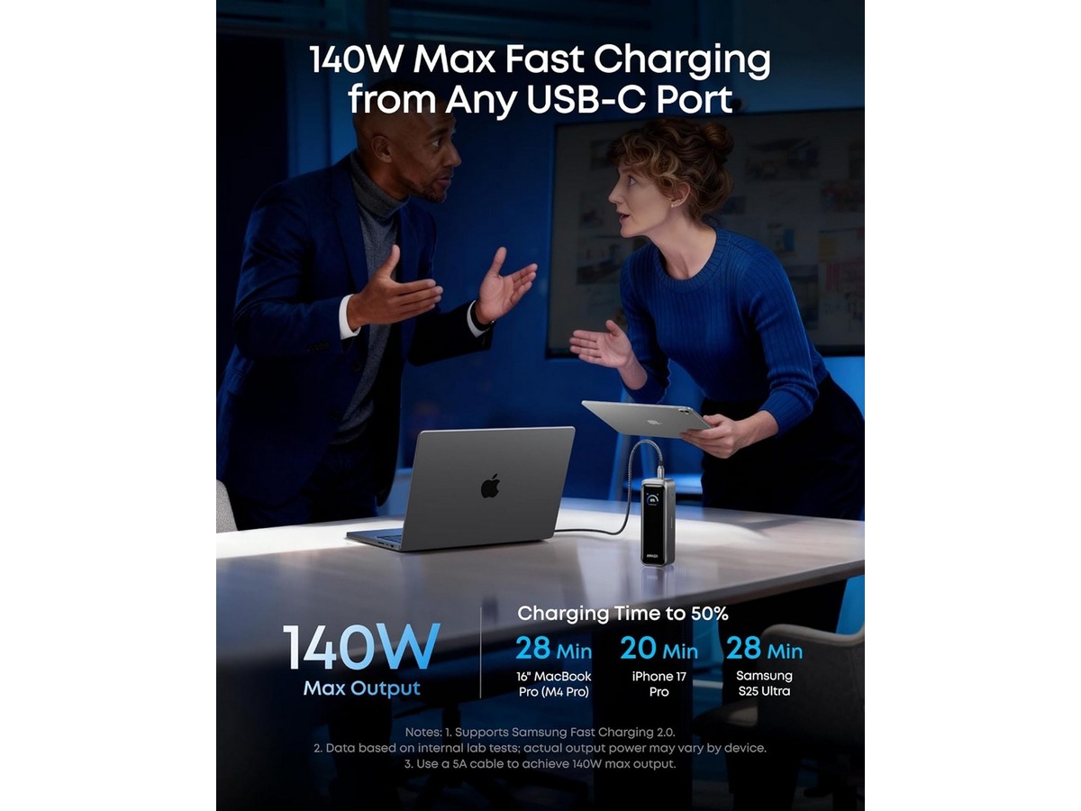 Anker Prime powerbank 20,100mAh Powerbank