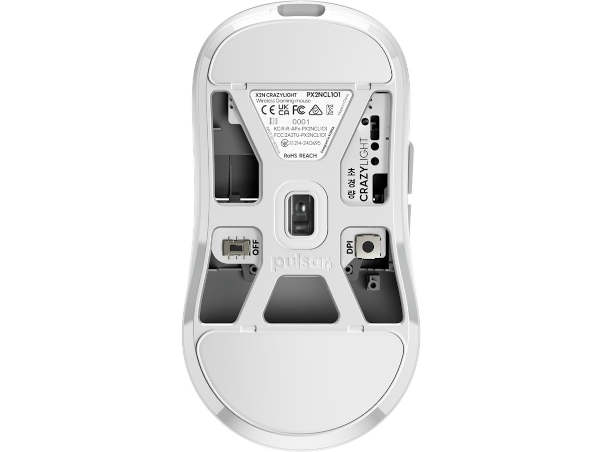 Pulsar X2N CrazyLight Mini gamingmus (hvid) Gamingmus