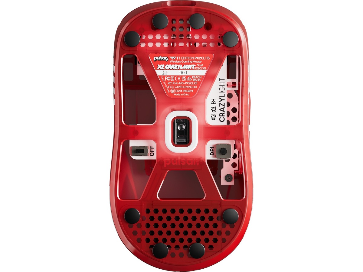 Pulsar X2 CRAZYLIGHT Mini trådløs gamingmus T1 Edition (rød) Gamingmus