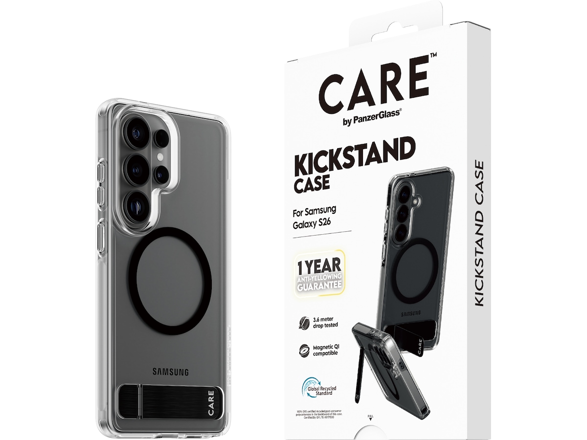 PanzerGlass CARE Galaxy S26 Urban Explorer cover (gennemsigtig/sort) Mobilcover