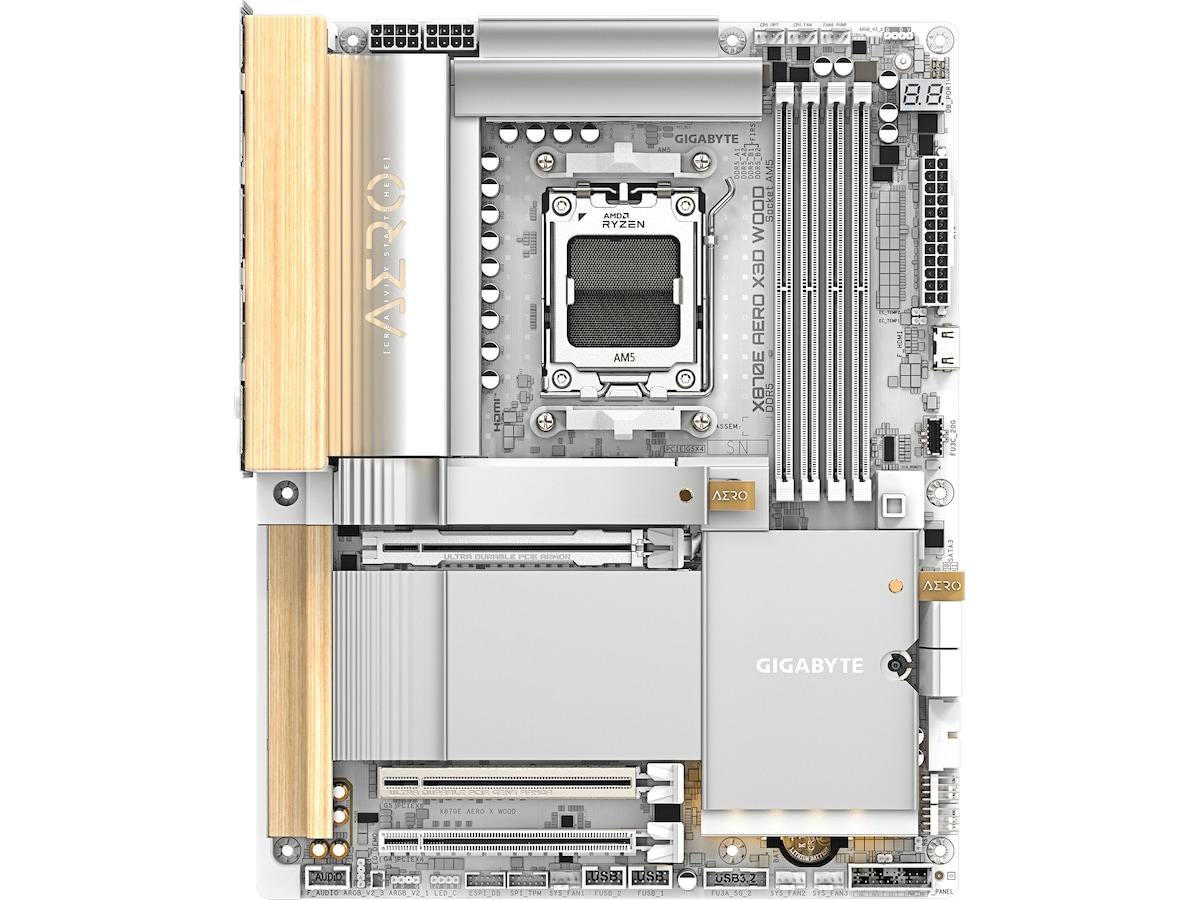 Gigabyte X870E AERO X3D WOOD bundkort AMD Socket
