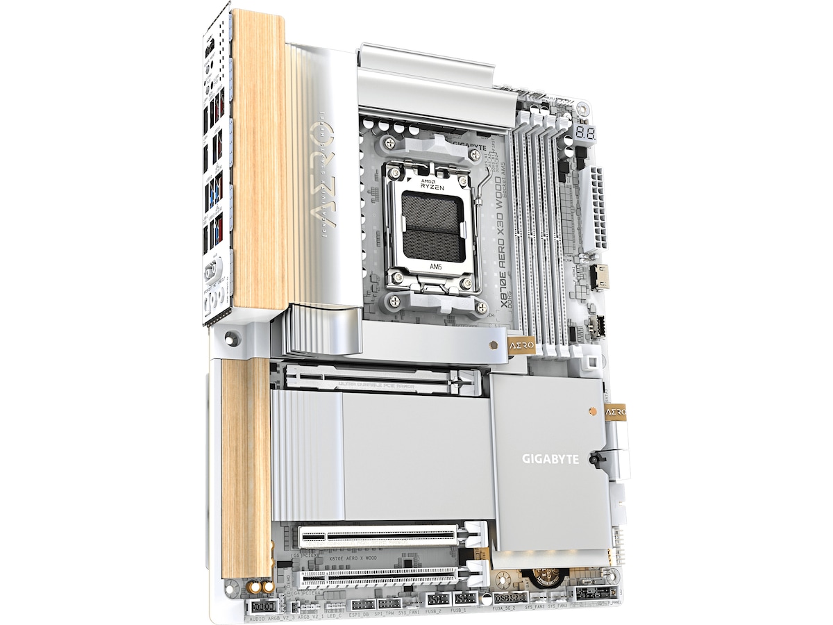 Gigabyte X870E AERO X3D WOOD bundkort AMD Socket