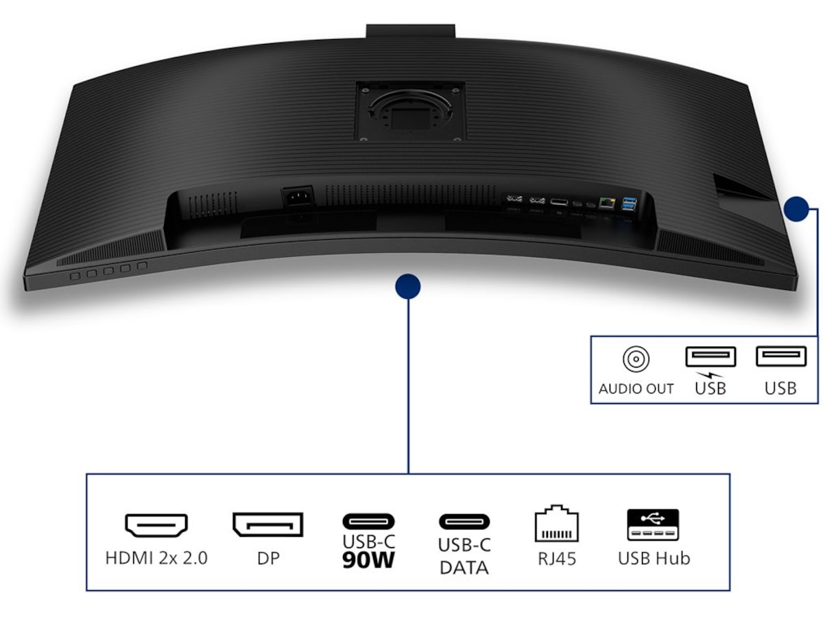 Philips 34" curved skærm 34B2U3600CH/00 Skærme