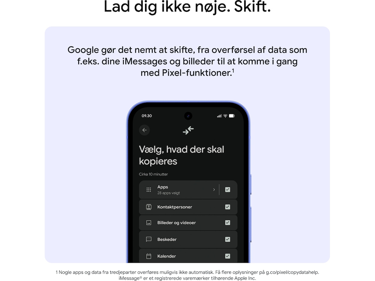 Google Pixel 10a 128GB (obsidian) Mobiltelefoner