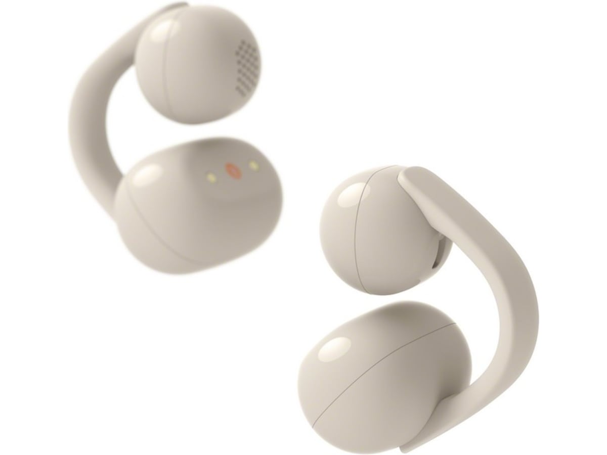 Sony LinkBuds Clip åbne øretelefoner (gråbeige) Høretelefoner