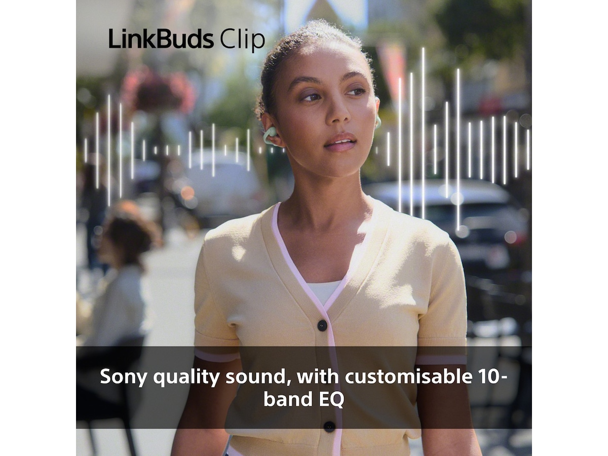 Sony LinkBuds Clip åbne øretelefoner (grøn) Høretelefoner