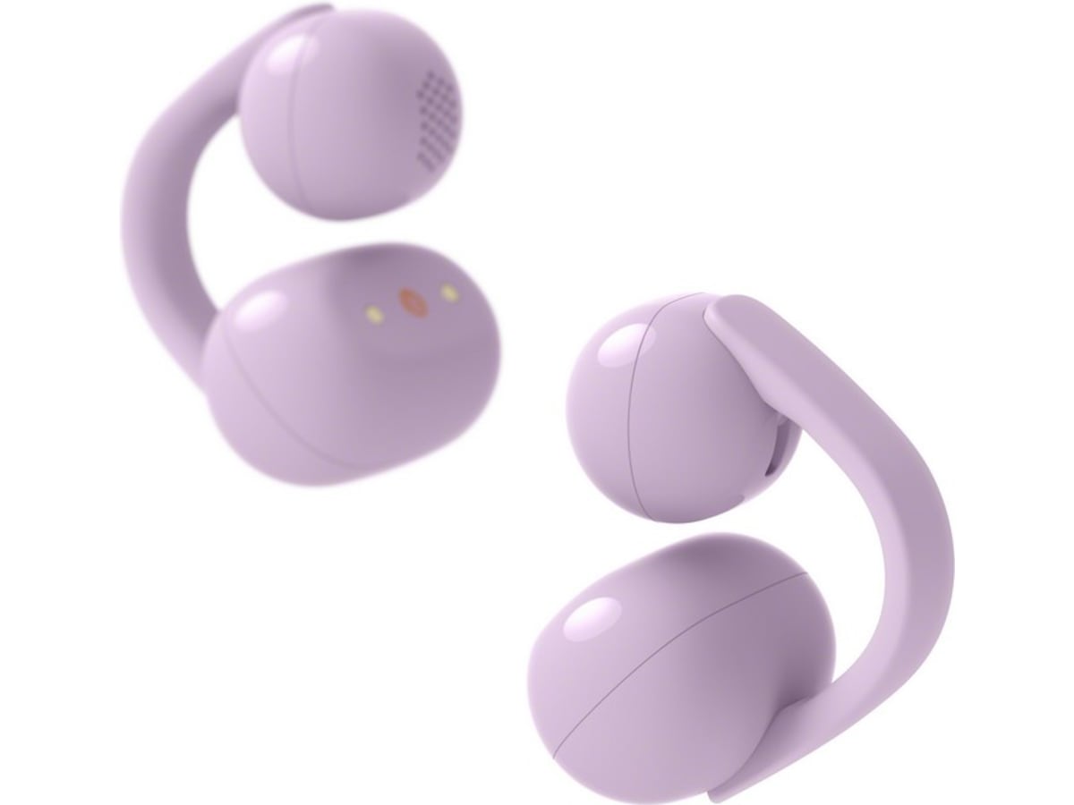 Sony LinkBuds Clip åbne øretelefoner (lavendel) Høretelefoner
