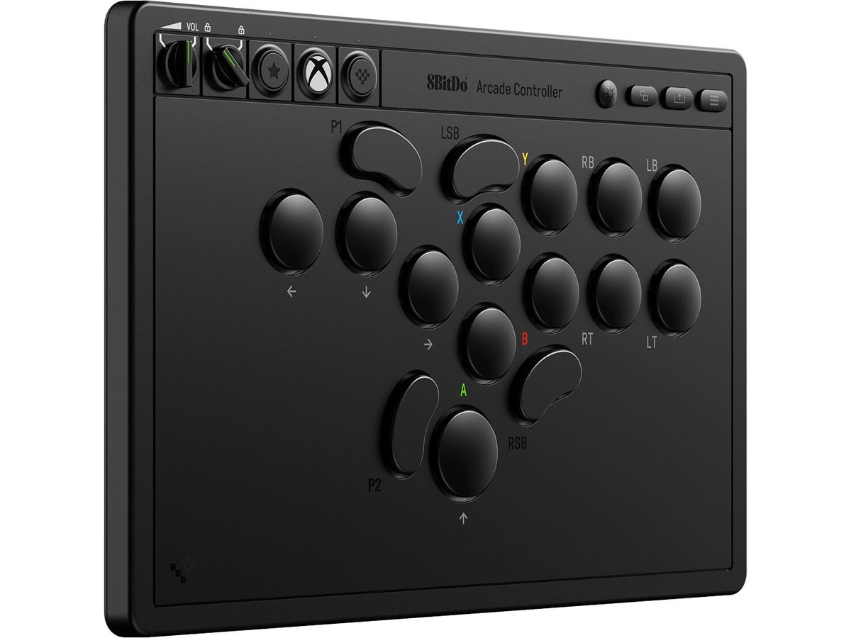 8BitDo arkadecontroller Xbox/PC (sort) Tilbehør til spilkonsoller